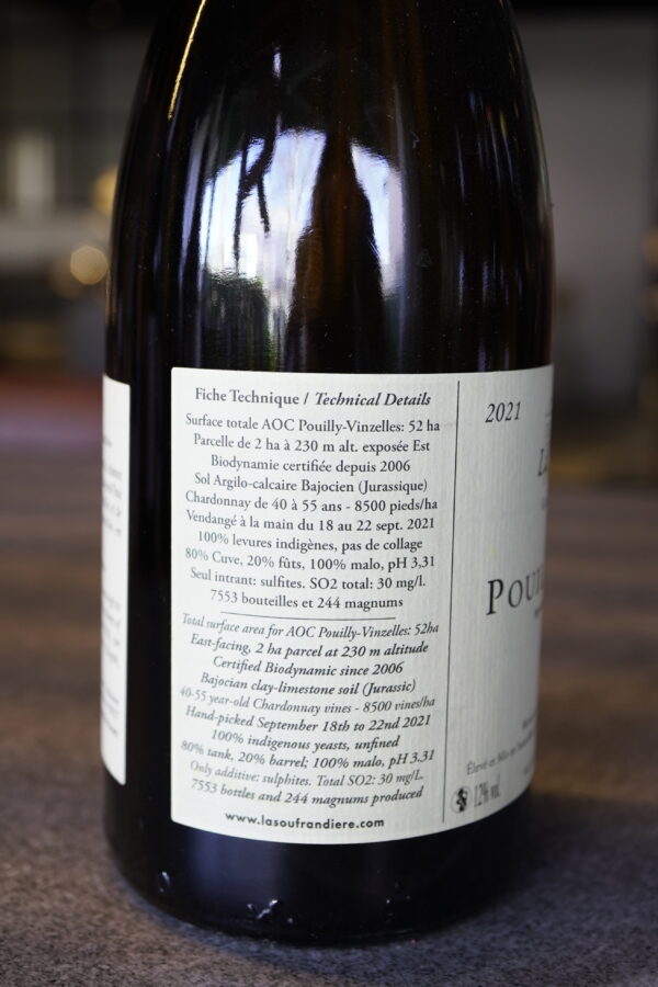 Pouilly Vinzelles En Chantenay Domaine de La Souffrandière 2021 – Image 3